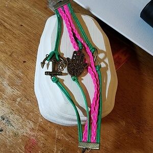 Multi Layer Vegan Leather Bracelet 7"